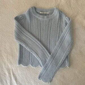 English Factory Blue Knitted Sweater